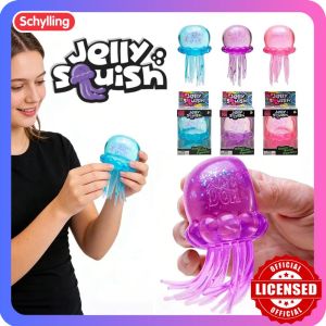 Needoh Fuzz Ball Jellyfish Squishy Blind Box Random Color Soft Stress Relief Toy Cute Relaxing Squeeze Sensory Toy