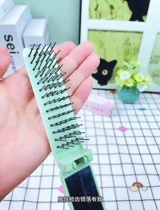 Sisir Panjang Cermin Lipat 3in1 Sisir Rambut Cermin 3in1 Travel Portable Anti Kusut