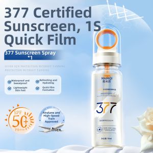 F377 Sunscreen Spray SPF50 UV Protection Fast-Drying Full Body Universal for Men And Women Suitable for Military Training And Air Travel