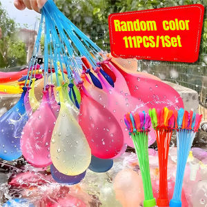 111pc/1set Quick Fill Water Balloons Summer Water Bombs Pool Party Outdoor Team Game Beach Splash Toys Fun Festival Decor