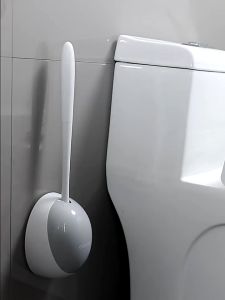 Cọ vệ sinh cọ toilet silicon tròn Ecoco chống bắɴ nước mẫu mới 2023