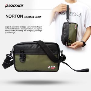 Rock Actf Official-Norton Handbag Cluch-Black