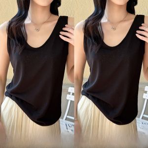 MiiOW | Áo ba lỗ không tay màu trơn đa năng thon gọn che bắp chân phong cách lười biếng có thể mặc ngoài trời MiiOW Cat Lady Vest