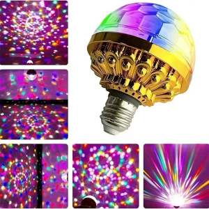 LED COLOR ROTATING STAGE LIGHT DISCO CRYSTAL RANDOM COLOR