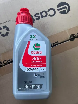 Dầu Castrol Activ Scooter 10W-40 bảo vệ xe tay ga 4 thì AT 800 ml