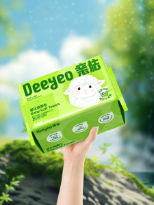 DEYOU | Disposable Thick Large Baby Face Towel Dry and Wet
