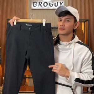 BROGUY Celana Chino Panjang Pria Chinos Stretch Slimfit