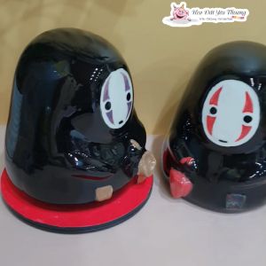 Ống tiết kiệm Vô Diện đựng tiền phong cách Nhật Bản chất liệu gốm sứ