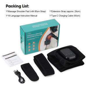 Hailicare | Portable Vibration Shoulder Massager Brace Electric Smart Heating Pad Massage Shawl Sports Joints Relax Muscles Wrap Home Warmer