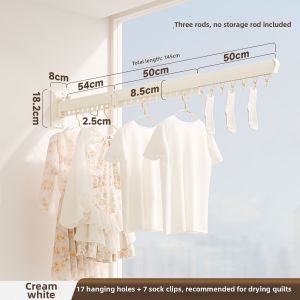 MINGZHI | Foldable Invisible Outdoor Wall-Mounted Drying Rack