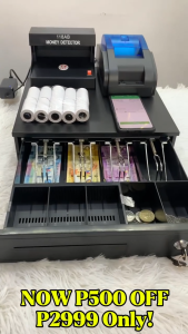 THERMAL PRINTER + CASH DRAWER + THERMAL PAPER + MONEY DETECTOR + FREE POS
