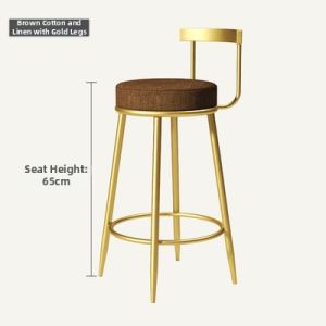 MOLORE | Commercial and Home Use Nordic Style Backed High Stool