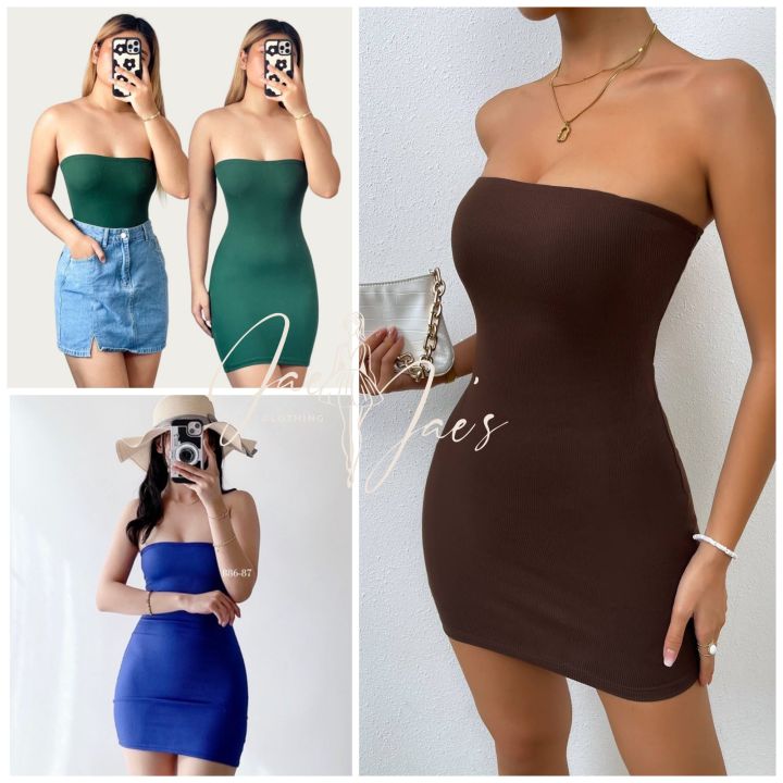 Bodycon tube top dress best sale