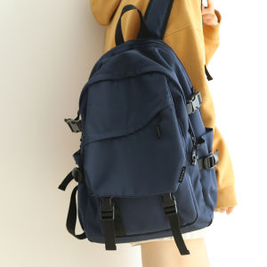 Túi Đeo Vai Nam Dung Tích Lớn Nhiều Lớp Màu Trơn Du Lịch Thường Ngày Túi Học Sinh Đại Học Trung Học Phổ Thông Túi Đeo Vai Nam