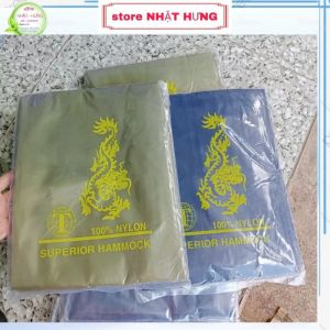 Võng dù 2 lớp Hình Rồng Cao cấp - Chất dù mềm mịn chắc chắn dài 235cm rộng 140cm - Võng Du Lịch Dã Ngoại Bền Chắc Chịu Lực Cực Tốt Nằm Thoáng Mát