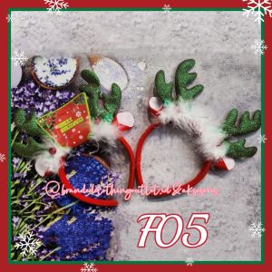 BANDO NATAL ELASTIS IMPORT PREMIUM / BANDO NATAL ELASTIS / BANDANA NATAL LUCU UNIK MURAH / BANDO TANDUK RUSA SANTA CLAUS TOPI / CHRISTMAS HEADBAND / BNC8711857560
