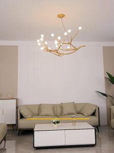 Tree Branch Chandeliers Vintage 16 Balls Resin Pendant Light For Dining Room Restaurant Bar Cafe Living Room G4 Bulbs
