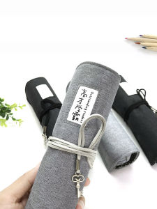South Korea Simple Pencil Case Boys Junior High School Student Stationery Box Female Creative Large Capacity Rolling Pencil Curtain Pupils Pencil Box