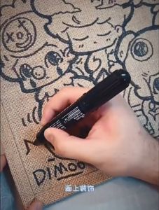 Fashion Park 🎀 ถุงถูกถูกผ้าใบเปล่า พร้อม ที่จับ ถุงของ ขวัญกระเป๋าช้อพิพเกอร์ชายที่หาด