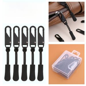 Detachable Spring Backpack Zipper Head Metal Puller Bag Repair Accessory down Jacket Zipper Part DIY Sewing Material