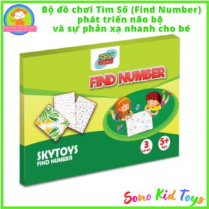 TẶNG KÈM 2 BÚT DẠ Đồ chơi Tìm Số (Find Number) tăng khả năng ghi nhớ và phản xạ nhanh cho bé