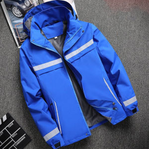 ชุดแจ็คเก็ตทำงานใหม่ สวยงามให้ผ่อนคลาย สะท้อนแสงด้านบน บริการโรงงานแถบสะท้อนแสงด้านบนประกันแรงงานหลวม