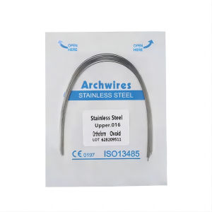 PIORPOY 10Pcs Dental Stainless Steel Wire Round/Rectangular Wire Ovoid From Archwire Dentistry Material Dentist Arch Upper