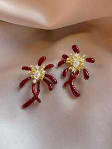 Pianist | Vintage Flamboyant New Year Earrings S925 Silver Needles