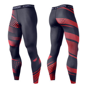 Mens Running Leggings Sportswear Quick Dry Gym Fitness Tights Workout Training Jogging Sports Trousers Compression Sport Pants