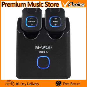 M-VAVE | M-VAVE 5.8GHz Wireless Audio Transmission System/4.6ms SWS11 Low Latency/24Bit/48kHz HD Sound/30m Range/Guitar System