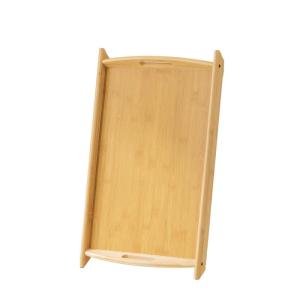 GIANXI | Bamboo Wood Rectangular Dual Handle Tray for Home and Hotel Use