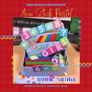 WDS Mainan Edukasi Puzzle Magnet Gajah Belajar Berhitung Intelligence Stick / Mainan Edukasi Peraga Belajar Menghitung Matematika