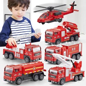 BBS | Large Ladder Fire Truck Toy Model Alloy