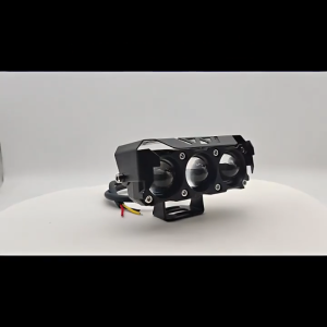 Dual Color (White/Yellow) Mini Lens LED Fog Lights 12V 24V Driving Lamps for Cars Trucks SUVs UTVs