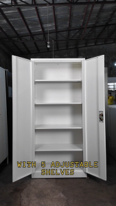 DAVID | Modern Steel Cabinet with 5 layers of Storage in Swing Steel Doors - Minimalist Steel Cabinet Heavy Duty