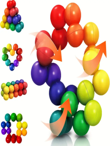 Childrens Autism Perception Toys Multifunctional Stress Relief Ball Puzzle Three-dimensional Rubiks Cube Ball Relief Toy