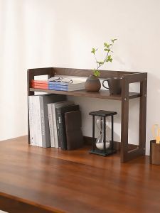 Multi-layer storage rack desktop bookshelf office computer desk storage rack adjustable storage rack