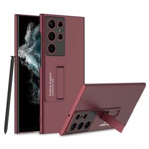 【ไม่มีปากกา】เคสโทรศัพท์มือถือขายึดพับซ่อนสำหรับ Samsung Galaxy s25 s24 s23 s22 plus ultra เคส ซัมซุง ตัวยึดฝ้าแบบบางเฉียบ S22 S24 S23และฝาครอบแบบส่วนตัว