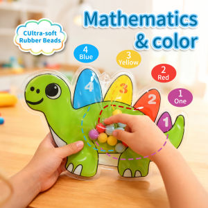 4-Color Sensory Montessori Toy for Kids Educational Fine Motor Skills Development Number and Colour Learning Games Gift Toy