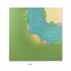 32X32 Dots Styles Classic Building Block Base Plate City View Traffic Road Figures Construction Toys Bricks Plastic Baseplates