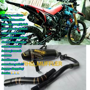 Knalpot norifumi klx rocket 4 black doff untuk dtracker crf wr155 DLL