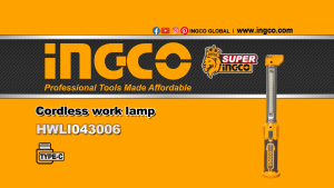 INGCO 4V RECHARGEABLE LED WORK LAMP 150~300 LUMENS (NO USB CHARGER) HWLI043006