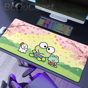 Bandai | Adorable Green Frog Mouse Pad Laptop Cartoon Gaming Mousepad Keroppi Rubber Keyboard Rug PC Anime Gamer Durable Cabinet Desk Mat