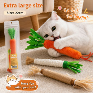 Teeker mèo cưng NIP đồ chơi cho mèo tự nhiên mèo cưng đồ ăn nhẹ cho mèo Stick làm sạch răng tẩy lông tóc để thúc đẩy tiêu hóa SILVERVINE Kitten Đồ chơi nhai dễ thương cà rốt hình dạng hành lá SILVERVINE