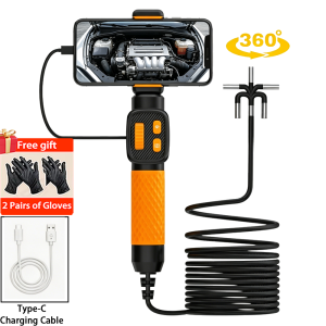 360 ° Ống Nội Soi Khớp Nối Hai Chiều 1080P HD IP67 Chống Nước Chống Dầu Dùng Cho Kiểm Tra Tương Thích Với IOS & Android