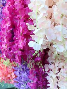 110cm artificial flower simulation wisteria vine hanging plant for wedding home garden DIY decoration