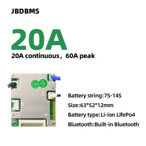 Hệ Thống Quản Lý Pin Lithium JBD Smart BMS Cho Xe Đạp Điện Xe Máy Điện Xe Tay Ga Điện - 24V-48V Li-ion LifePO4 20A Bảo Vệ Quá Tải