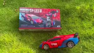 [Popular]Remote control deformation vehicle 1:18 one-click deformation spider remote control electric toy car