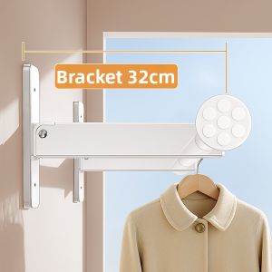 WEILAISHI | Wall Mounted Folding Invisible Clothes Drying Rack