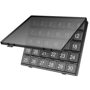 1 PCS Monthly Pill Organizer 30 Days Pill Box 4 Weeks One Month Pill Cases Large Compartments Medicine Organizer for Vitamins